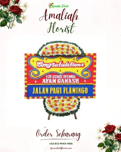 Bunga Papan Congratulation di Gunung Tumpeng